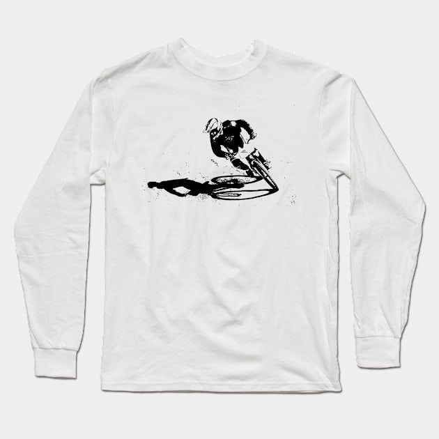 bmx Long Sleeve T-Shirt by rickylabellevie